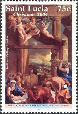 Adoration of the shepherds, by Nicolas Poussin
