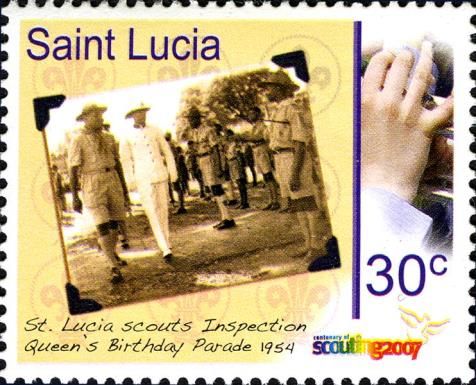 Inspection of St. Lucia scouts