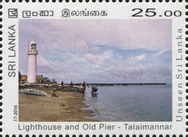 Lighthouse and Old Pier (Mannar Island Lighthouse)