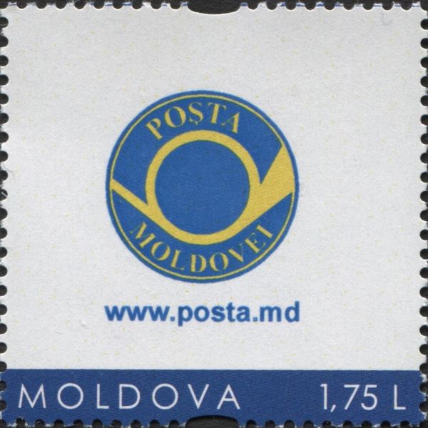 Post Horn - Blue Border