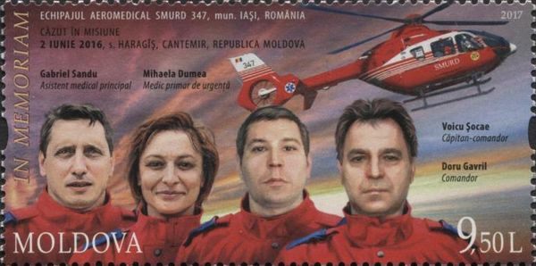 Members of the "SMURD" Emergency Rescue Team 347 from Iași