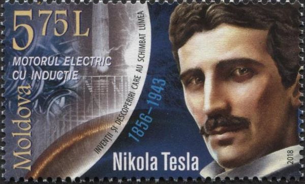 Nikola Tesla (1856-1943) - Electric Induction Motor