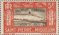 Cliff and Lighthouse overprinted