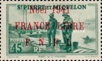 Port of Saint-Pierre overprinted