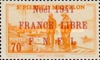 Port of Saint-Pierre overprinted