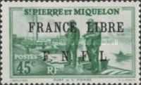Port of Saint-Pierre overprinted