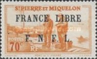 Port of Saint-Pierre overprinted