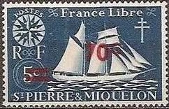 Fishing Boat of St. Malo surcharged