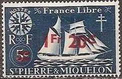 Fishing Boat of St. Malo surcharged