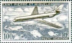 Caravelle over island landscape