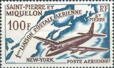 First Airmail Link Saint-Pierre - New York