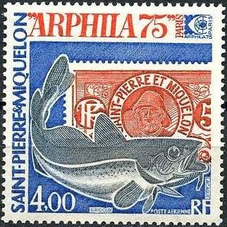 Stamp from 1909; Atlantic Cod