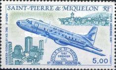 Hawker-Siddeley HS-748, First Flight Montreal to St-Pierre