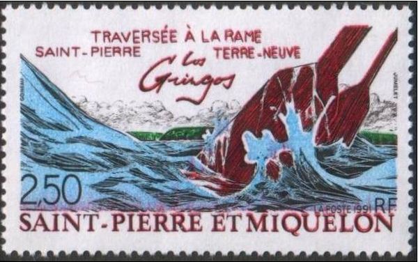 Rowing Crossing Saint-Pierre - Newfoundland