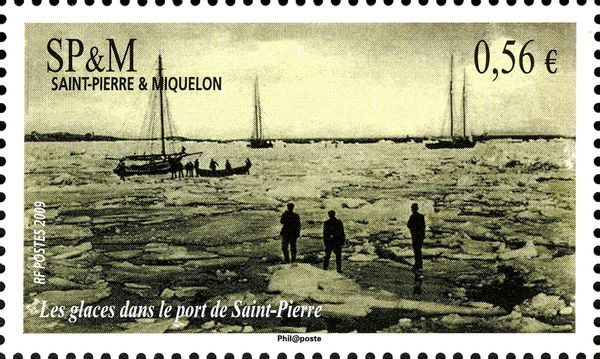 Men Standing on Ice Block