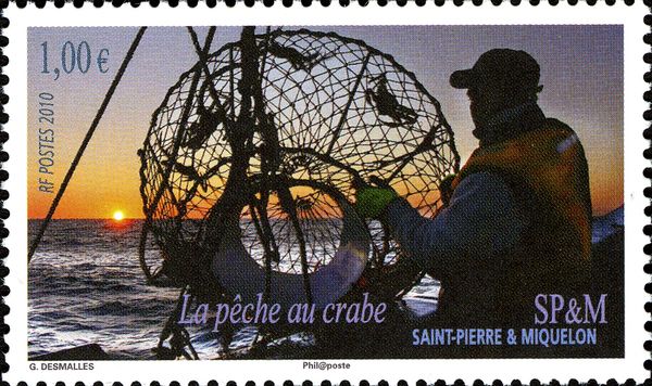 Crab Fisher at Sunset