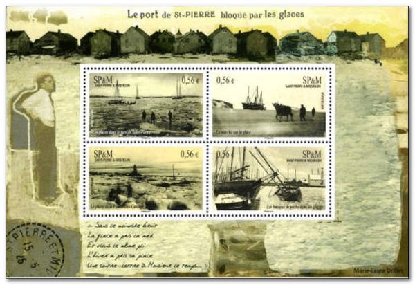 The Port of Saint-Pierre Locked in Ice