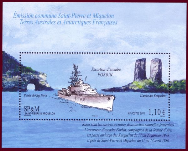 "Forbin“ Between Cap Percé and Arche des Kerguelen