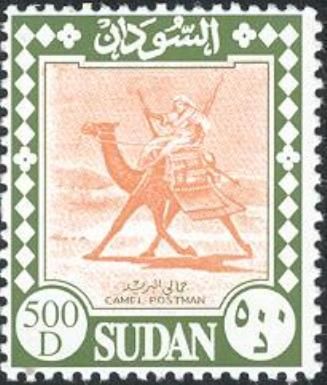 Postman with Dromedary (Camelus dromedarius)