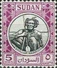 Shilluk Warrior - Overprint "S.G."