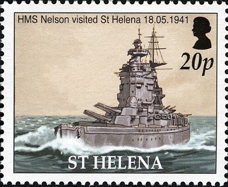 H.M.S. "Nelson" (battleship) visited St Helena 18.05.1941