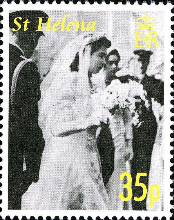 Princess Elizabeth on her wedding day