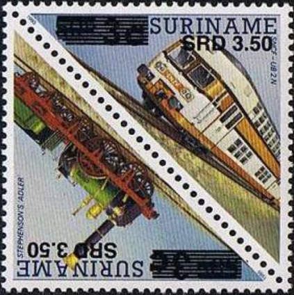 Steam Locomotive & Electric Railcar - surcharged