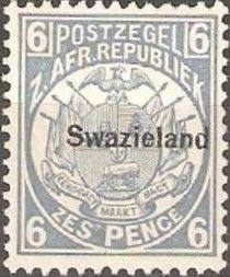 Overprinted in black