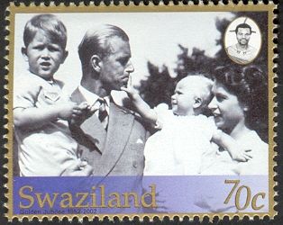 Prince Philip, Queen Elizabeth II with children