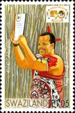 King Mswati III Receives the Constitution