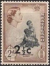 Swazi Married Woman, overprinted