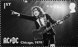 AC/DC Performing in Chicago, 1976