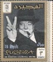 Winston Spencer Churchill, Makes V Sign for Victory