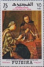 Letter Sealing Lady, by Jean-Baptiste Chardin (c 1732)