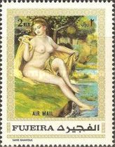 Nude Sitting at a River, by Renoir