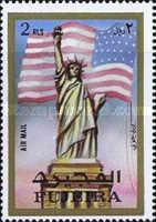 Statue of Liberty, New York, USA Flag