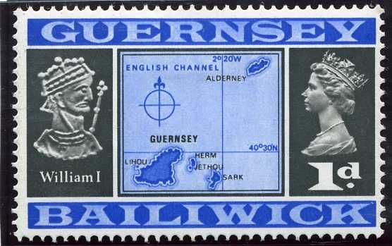William I (1066-1087), Map of Guernsey & Wilding Portrait