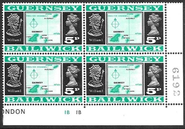 William I (1066-1087), Map of Guernsey & Wilding Portrait