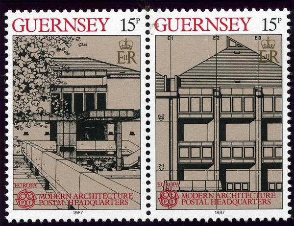Architect Elevation of Postal Headquarters