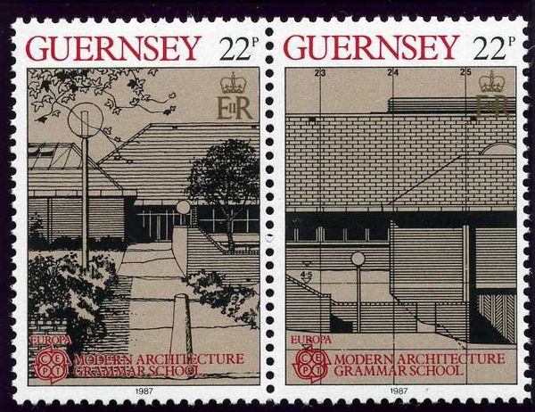 Architect Elevation of Grammar School