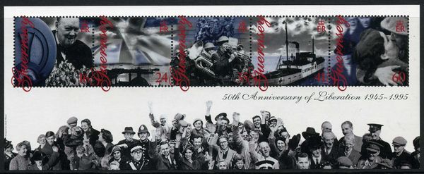 Union Jack and Royal Navy Ships off St. Peter Port (from ss)
