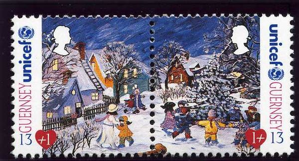 Evening Snowfall (face value at right)