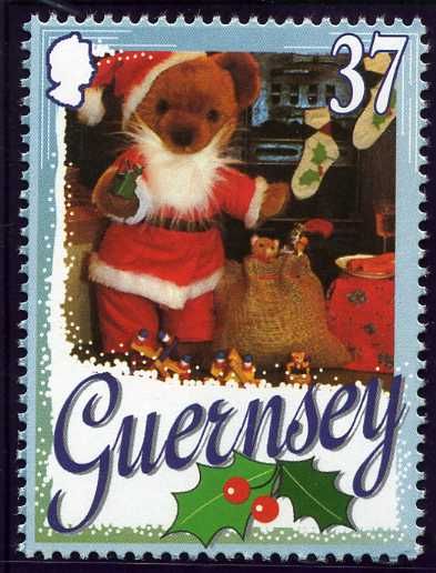 A Teddy Bear as Father Christmas