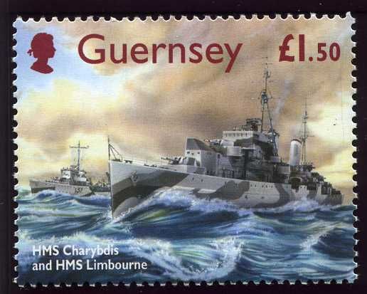 H.M.S. Charybdis (cruiser) and H.M.S. Limbourne (destroyer)