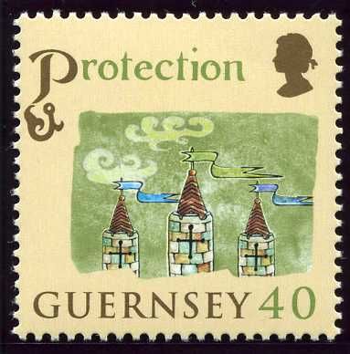 Three Castle Turrets (Protection)