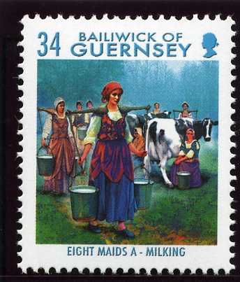 Eight  Maids A-milking