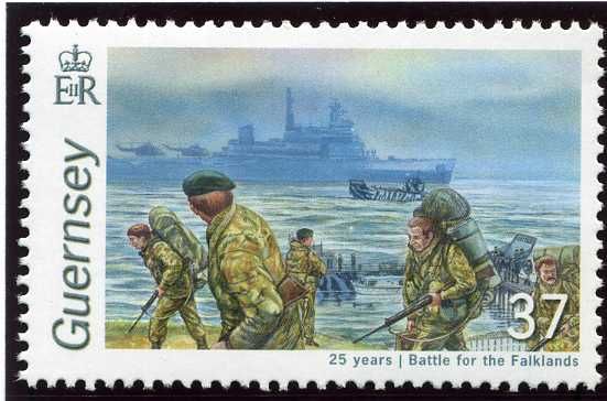 Troops landing at San Carlos Bay