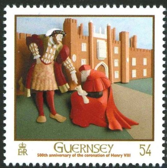 Wolsey presenting Hampton Court