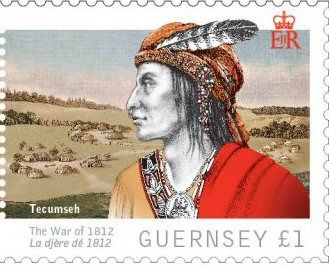 Shawnee War Chief Tecumseh (leader of Ohio Native Nations Co