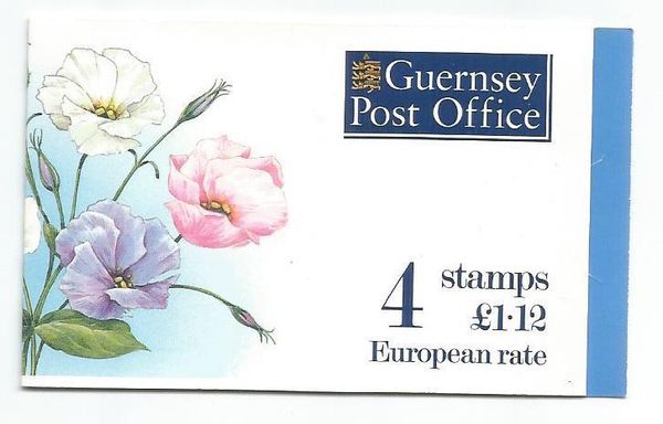 Guernsey Post Office Booklet 4 Stamps £ 1.12 European Rate